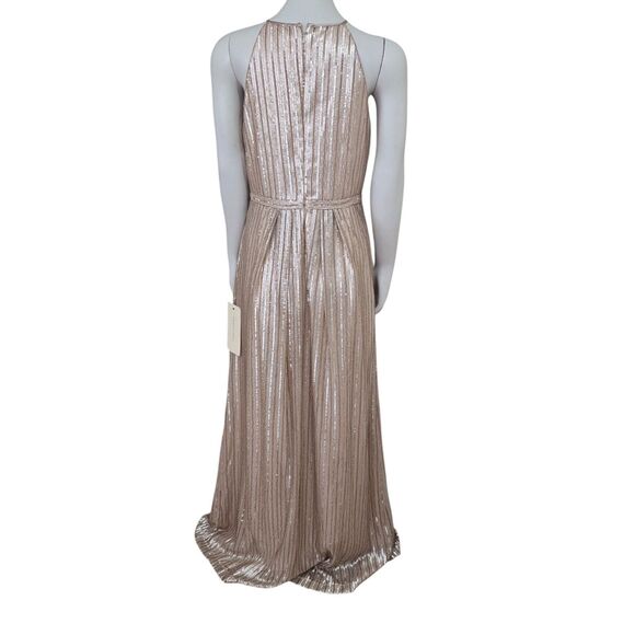 Adrianna Papell Weddington Way Gown Sz 8 Isabelle Sequin Gold Formal Evening NWT - Picture 10 of 16